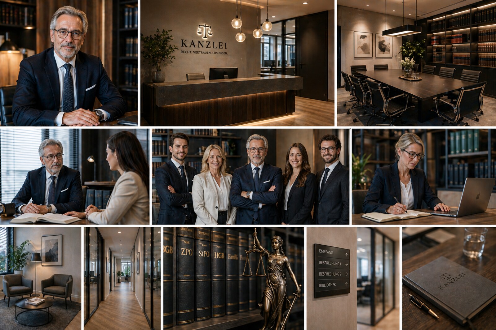 Kanzlei – Recht. Vertrauen. Lösungen. Eindrücke aus modernen Kanzleien und Büros.